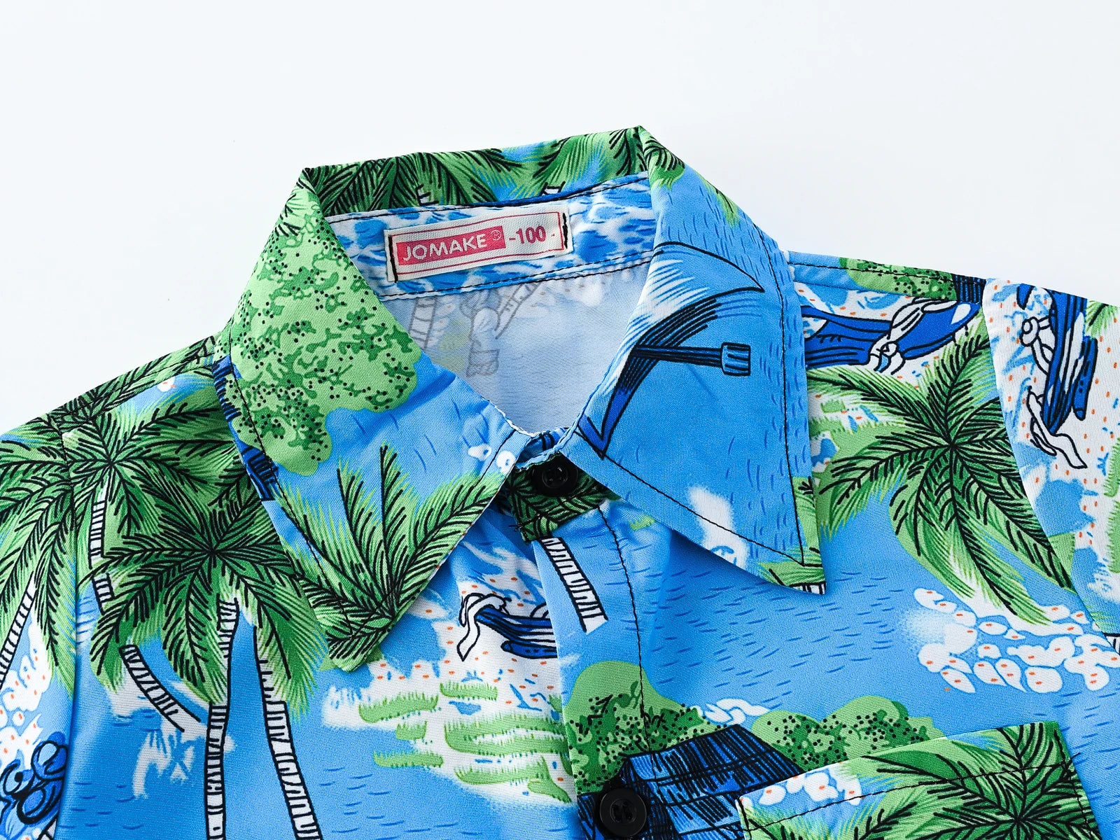 Cool Cozy Summer Coconut Palm Beach Shirts for Boys and Girls
