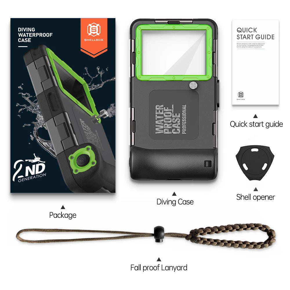 New Multifunctional Durable Waterproof 15m /50Ft Universal 6.9inch Waterproof Phone Case Underwater Photography Ip68 Professional Diving Suitable for Iphone/Samsung/Xiaomi/Huawei/Google