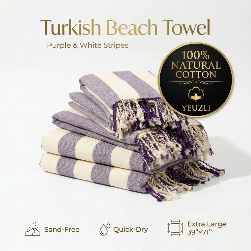 Large Cotton Beach Towel, Turkish Style Beach Towel with Sauna Girl Design, Unisex for Men and Women, Ideal for Spa & Sauna Gift