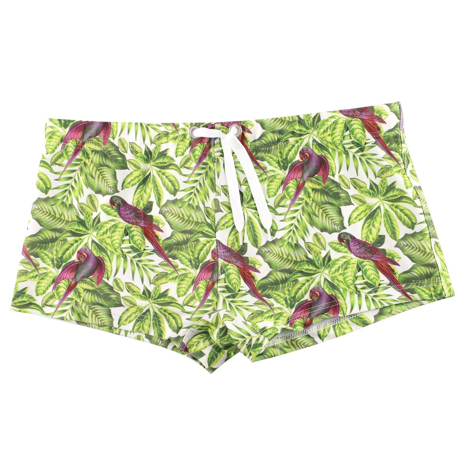 Mens Boxers Swimwear Fashions Printing Style Lace-up Swimming Trunk Summer Beachwear Bathing Shorts