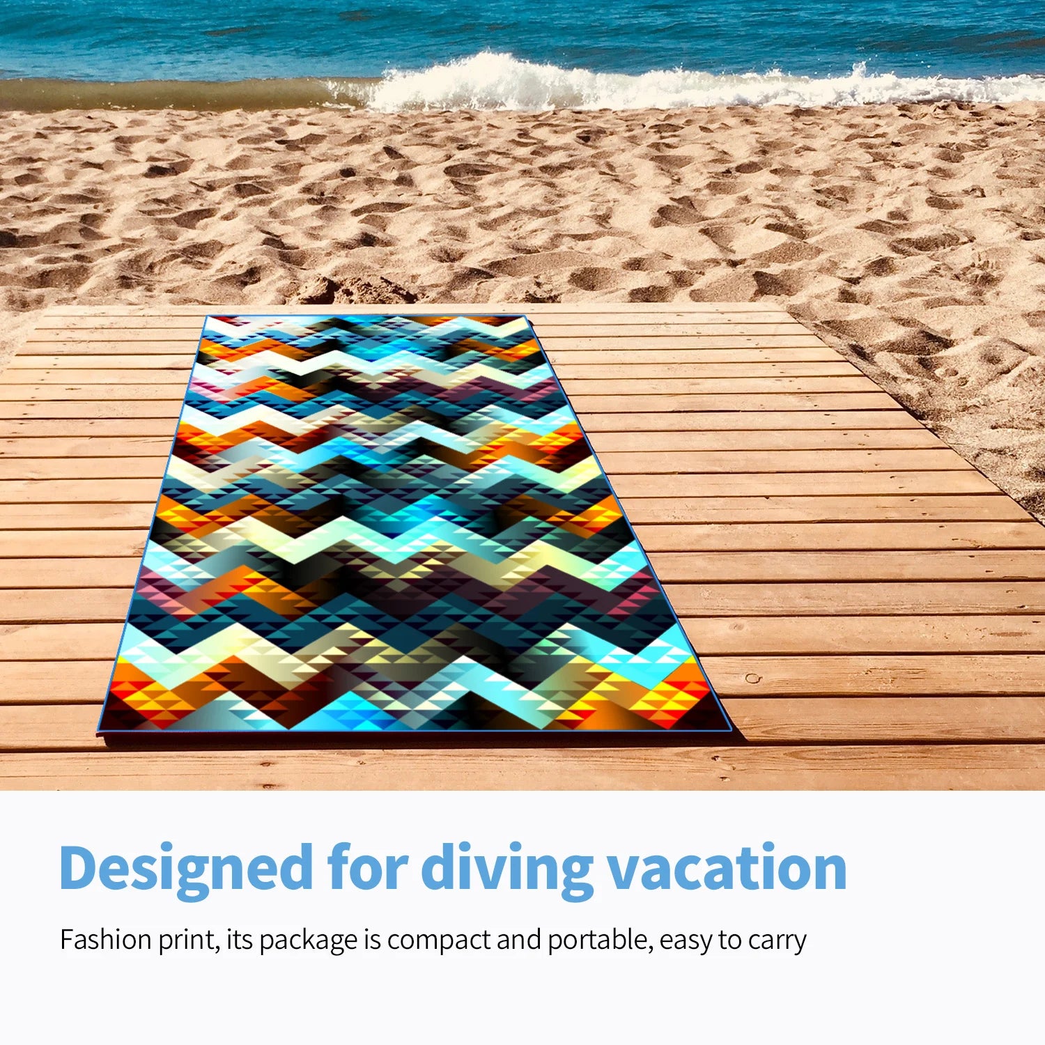 HiTurbo Microfiber Quick Drying Beach Towels , Ultra Lightweight, Fast-drying Super Absorbent Bohemian Printing