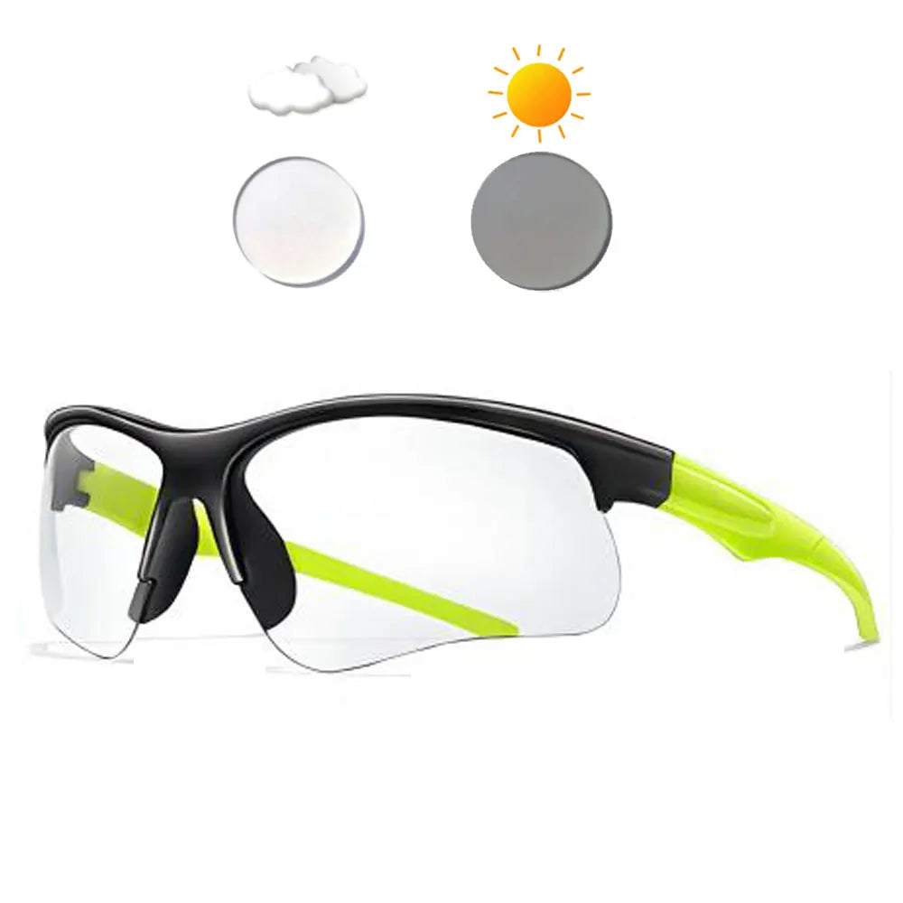 New Photochromic Cycling Sunglasses Men Women Outdoor Mtb Bicycle Sun Glasses Running Eyewear Sports Bike Windproof Goggles