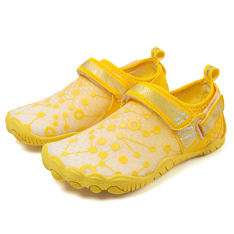 Water Shoes Children's Beach Shoes Quick-Drying Breathable Barefoot Swimming Water Shoes Outdoor Sneakers River Slippers Water S
