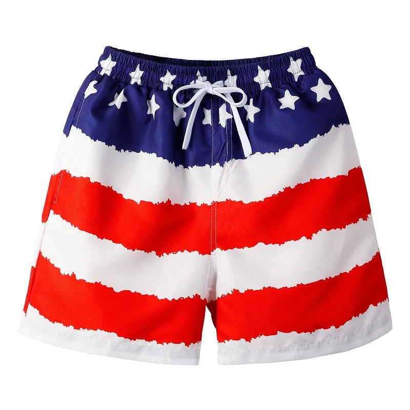 BAOHULU Kids Swim Shorts Cute Swimsuit Swimming Trunks Quick Dry Summer Swimwear Boys Beach Shorts Surf Board Male Clothing Pant