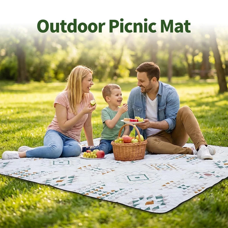 200x300 Outdoor Picnic Mat Lawn Mat Moisture-Proof Camping Mat Large Machine Washable Thickened