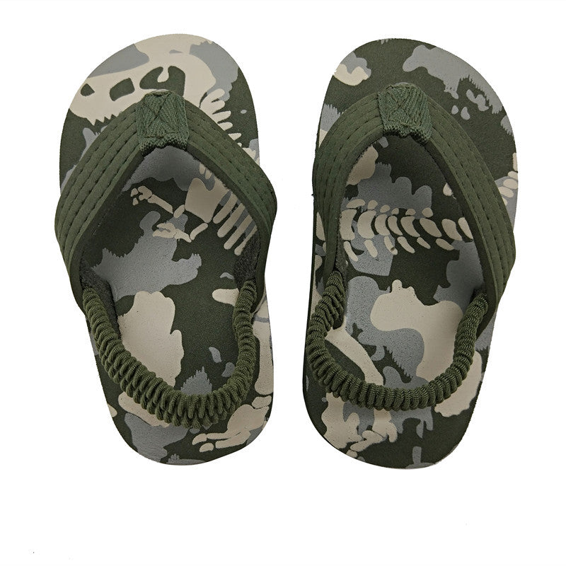 New Summer Children Beach Shoes Toddler Boy House Slippers Anti-slip Flip Flops Outdoor Sandals Kids Cartoon Water Shoes for Boy