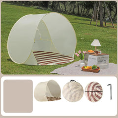 Portable quick-opening beach tent Large capacity for 3-4 people UV Protection Beach Shelter Easy Pop Camping Picnic Canopy