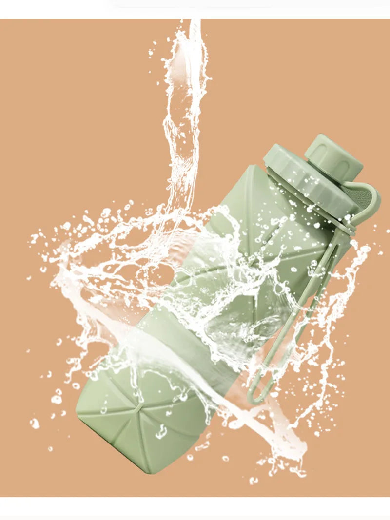 New Creative Silicone Folding Water Cup Outdoor Portable and Scalable Water Cup Sports Water Bottle Travel Water Cup Handy Cup