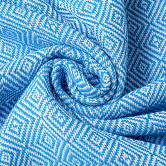 Wearable Turkish diamond plaid beach towel sandproof and quick-drying 100% cotton surf poncho bathrobe hooded wetsuit change of