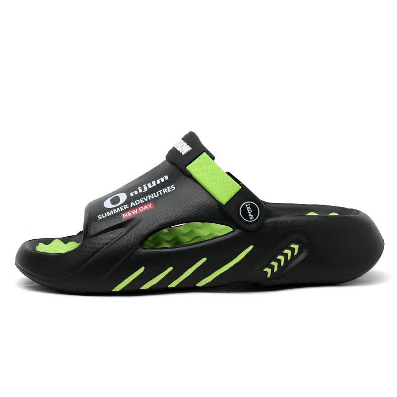 Men Slippers New Summer EVA Soft-soled Platform Slides Sandals Indoor Outdoor Walking Beach Shoes Flip Flops Mens Shoes