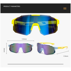 2025 New Arrival Fashion Outdoor Kids Glasses Square Frame Cycling Sunglasses Windproof UV Resistant Plastic Eyewears