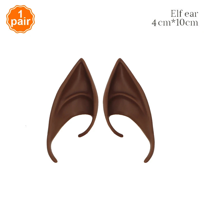Vampire Teeth Fangs Fairy Butterfly Elf Ears False Teeth Cosplay Masquerade Costume Prop Horror Halloween Party Decoration Favor