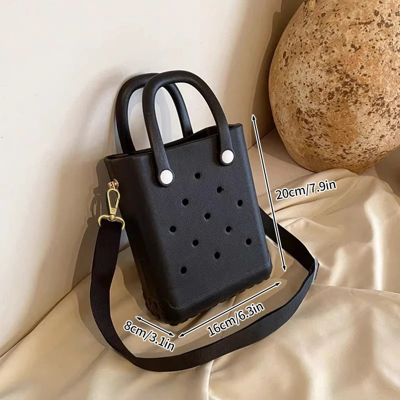 Beach Tote Bag Picnic Storage Baske Summer Women Travel Handbags Fashion Shopping Bag Rubber EVA Waterproof Beach Bag Purse