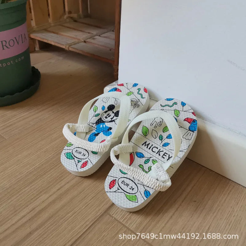 Toddler Flip Flops Shoes Little Kid Sandals with Back Strap Boys Girls Water Shoes for Beach and Pool