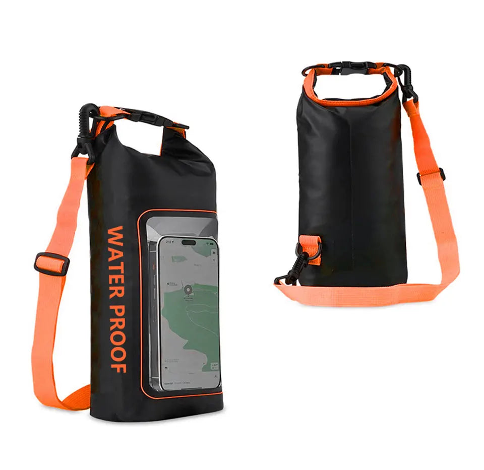2L/5L Waterproof Dry Bag Touch Screen Swimming Waterproof PVC Bag Rafting Floating Outdoor Sport Bag Surfboard Kayak Storage Bag