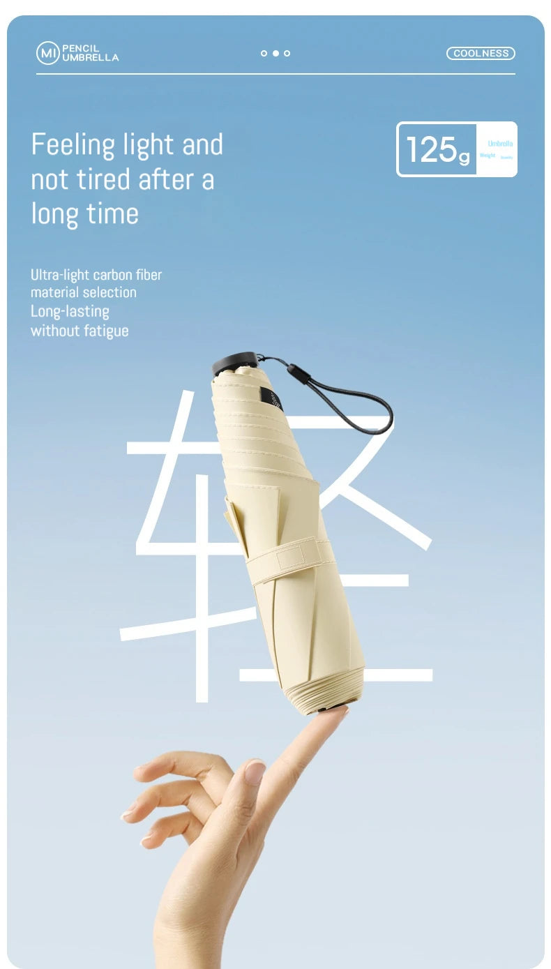 145g Japanese Style Portable Brazing Sun Protection, UV Protection, Weather Resistance, Manual Umbrella