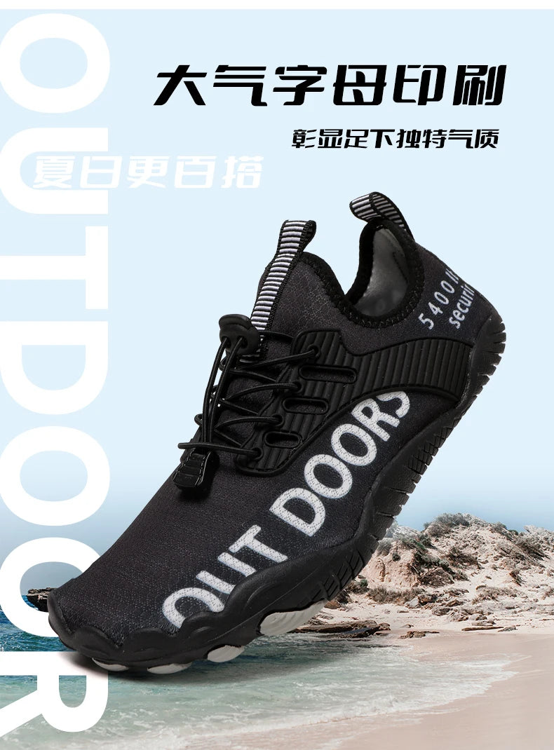 Men River Tracing Water Shoes Woman Outdoor Beach Swimming Mountaineering Shoes Breathable Summer Quick-Dry Aqua Shoes Wading