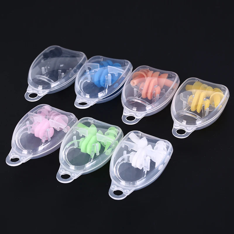 1 Set Nose Clip Ear Plugs Waterproof Soft Silicone Swimming Sport Earplug Nose Clip Tool Diving Water Sport Swimming Accessories
