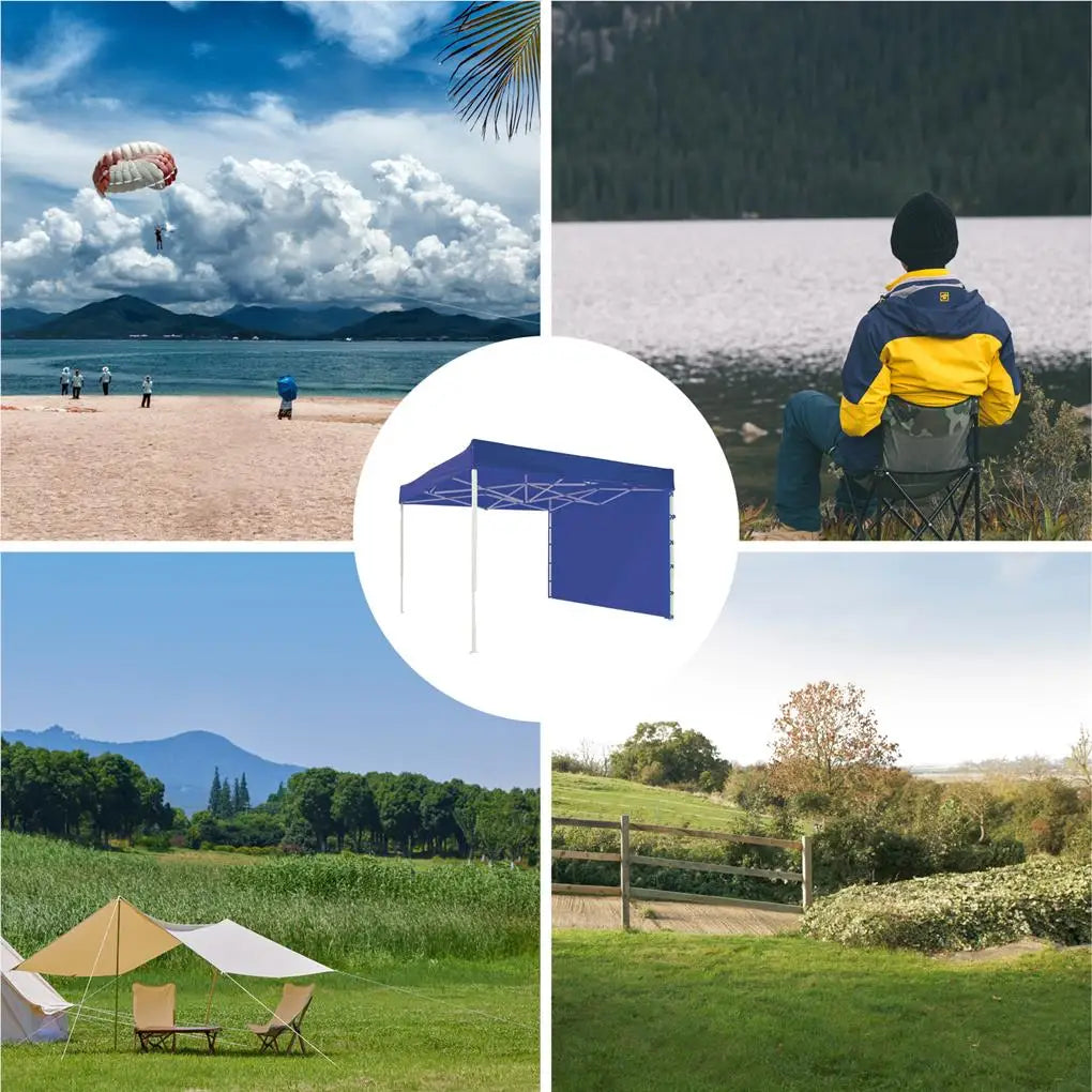 3x2m Foldable Pop Up Canopy Lightweight Instant Shelter Easy Installment Gazebo Tents Outdoor Coated Surface Shading Cloth