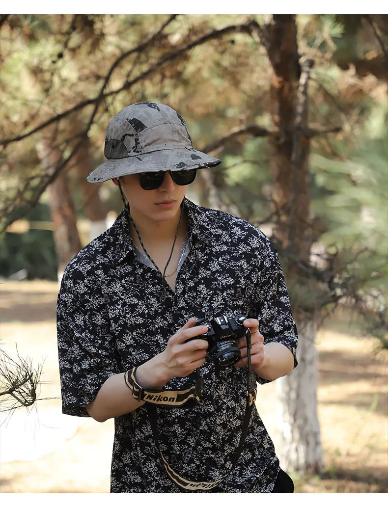 60-65cm Xxl Big Head Hat Men Summer Outdoor Jungle Fisherman Cap Lightweight Sunscreen quick-drying Sun Hats  Hot