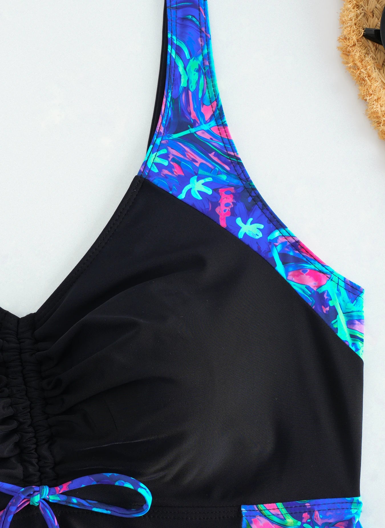 Swimsuit Women Leopard Large Plus Size Tankini 2 Pieces Swimwear Female Bathers Bathing Swimming Swim Suit Beach Dress 5XL