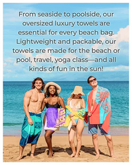 Beach Towels Tropical Animals Blue Unique Design Multiple Sizes Cotton Bath Towels Suitable for Kids and Adults