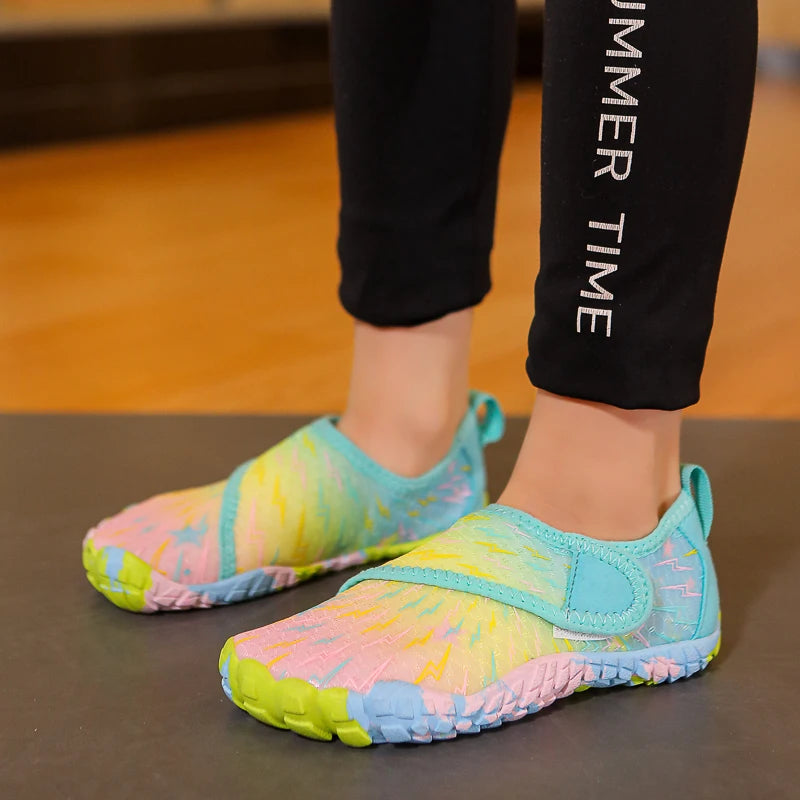 Kids Barefoot Beach Shoes Adults Aqua Shoes Gym Outdoor Training Footwear Unisex Quick-Drying Breathable Sneakers Size 27-36