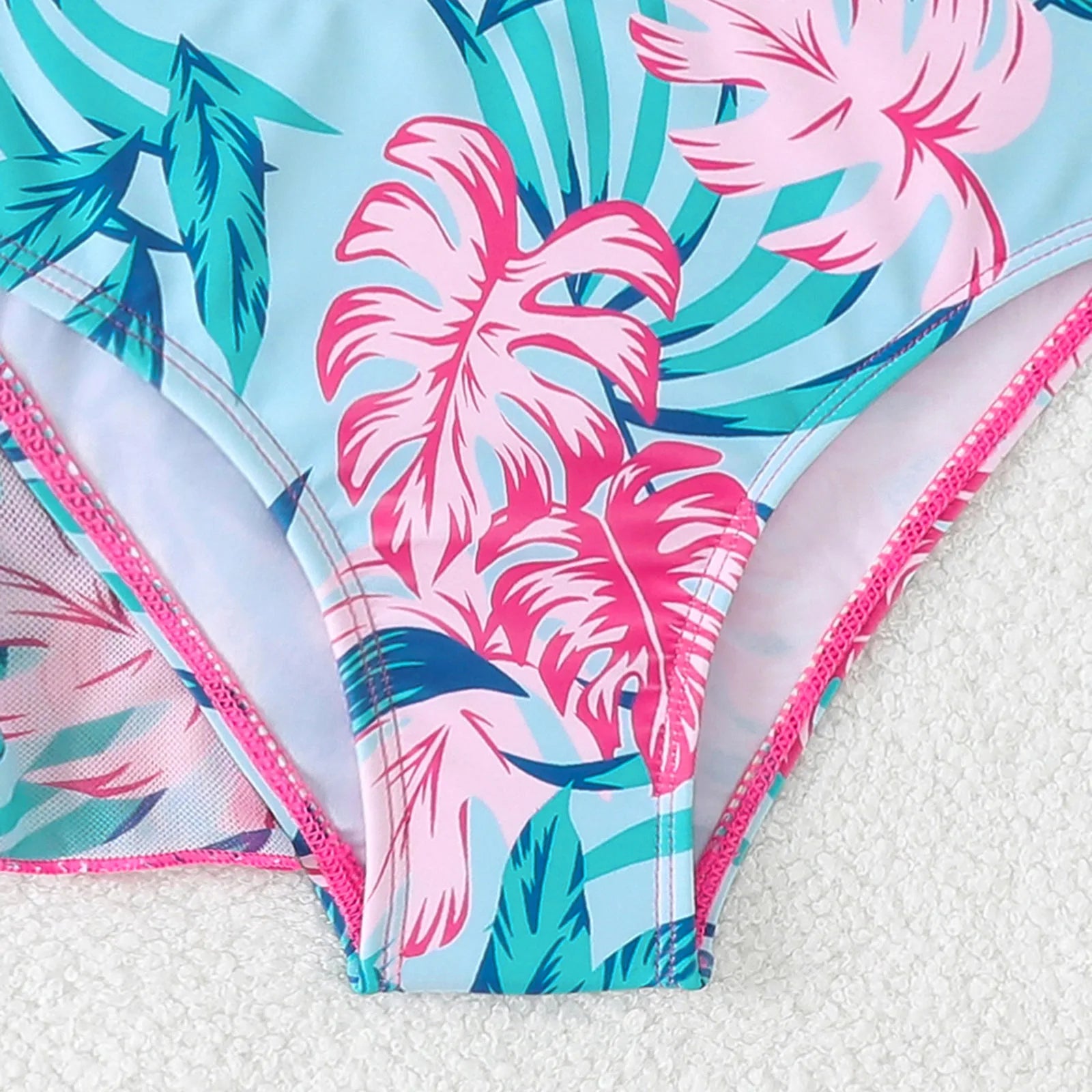 Girls Kids Swimsuit Three Piece Set Summer Split Children Swimwear Cover-Up Swim Suit Toddler Girl Beach Wear Monokini 4-7T