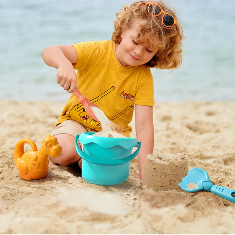 Kids Water Play Beach Toys Sandbox Mold Set Shovel Castle Building Wall Honeycomb Briquette Mold Summer Outdoor Sand Play Game
