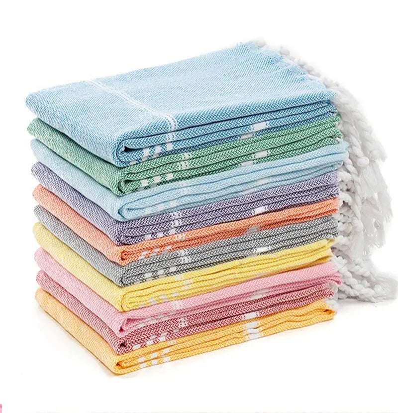 Cotton Turkish Beach Towels Extra Large Sand Free Quick Dry Clearance Swim Bath Camping  Towel Travel Blanket Adult Essentials