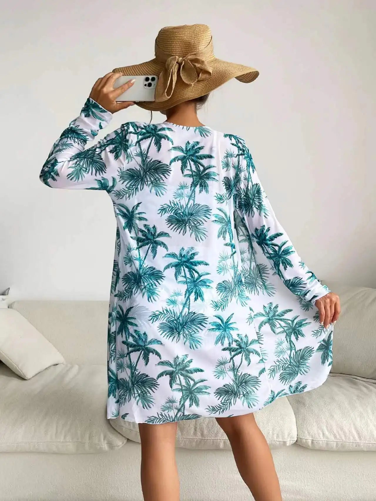 Summer Print Swimsuits Tankini Sets Female Swimwear Sports Beach Wear Three-Piece Bathing Suits Pool Women's Swimming Suit