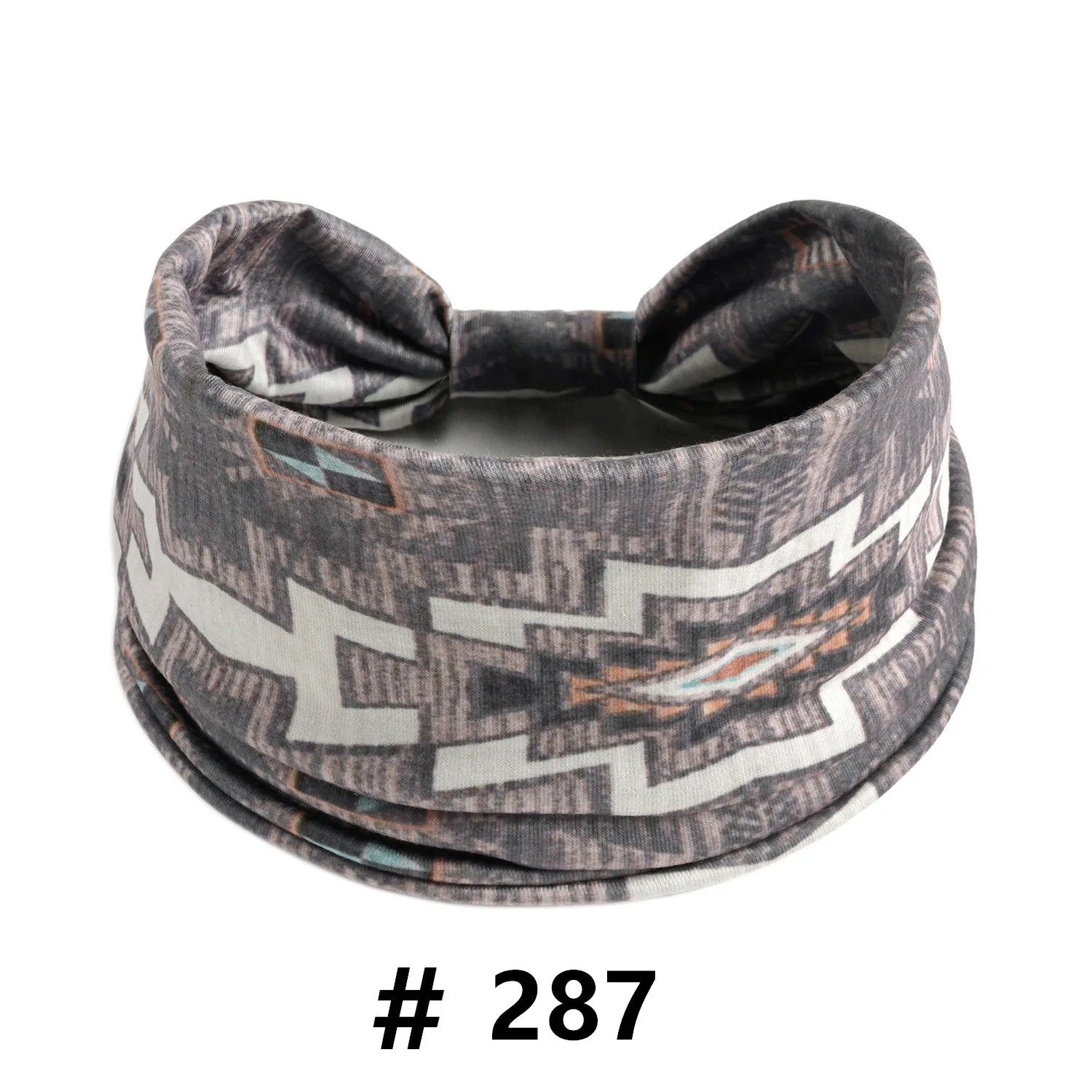 Boho African Headbands for Women Wide Cotton Turban Headwrap  Knot Elastic Hairbands Bandeau Sport Workout Yoga Hair Accessories