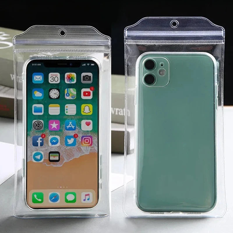 Waterproof Phone Pouch Bags Universal Transparent Rainproof Cellphone Cases Protective Cover for IPhone 15 16 17 Samsung Xiaomi