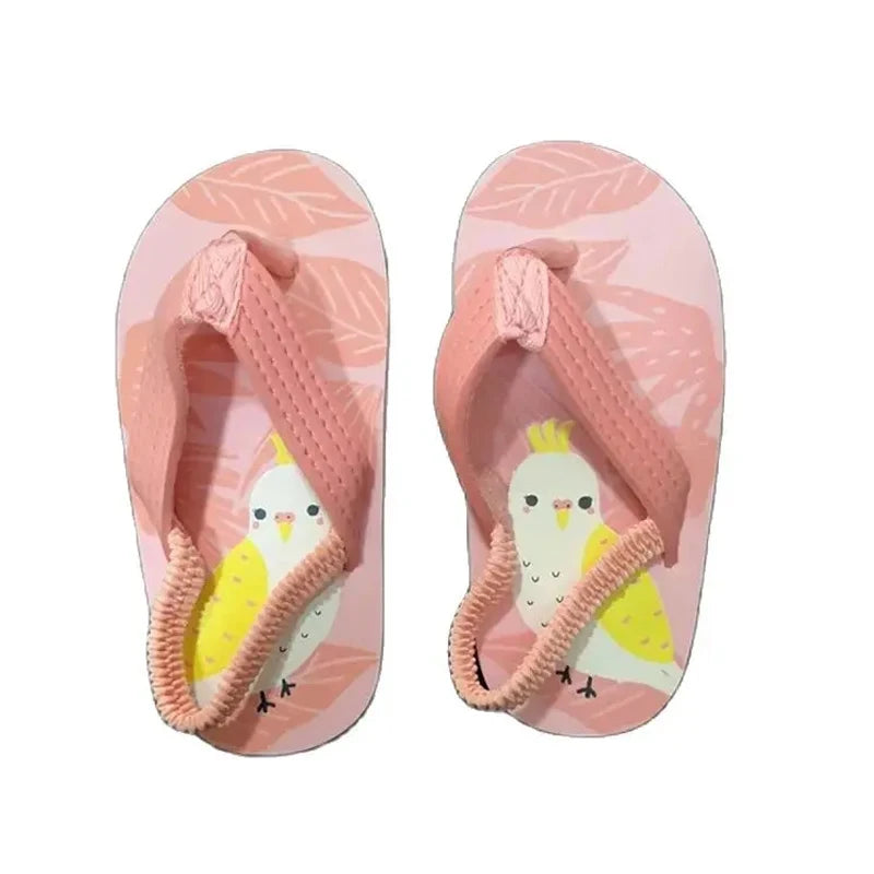 Summer Boys Girls Sandals Casual Children Kids Shoes Rubber Breathable Soft Open Toe Beach Sandals Cute Flip Flops Shoes Sandals