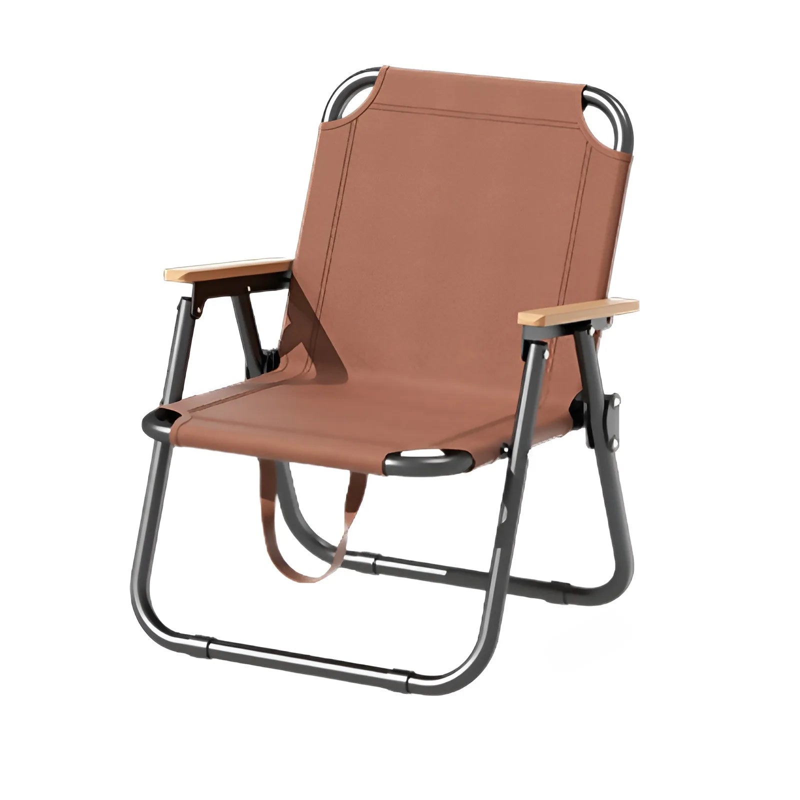 Portable Camping Chair Picnic Oxford Cloth Chair Beach Fishing Chair Outdoor Folding Beach Chair with Non-slip Mat Aluminum Blac