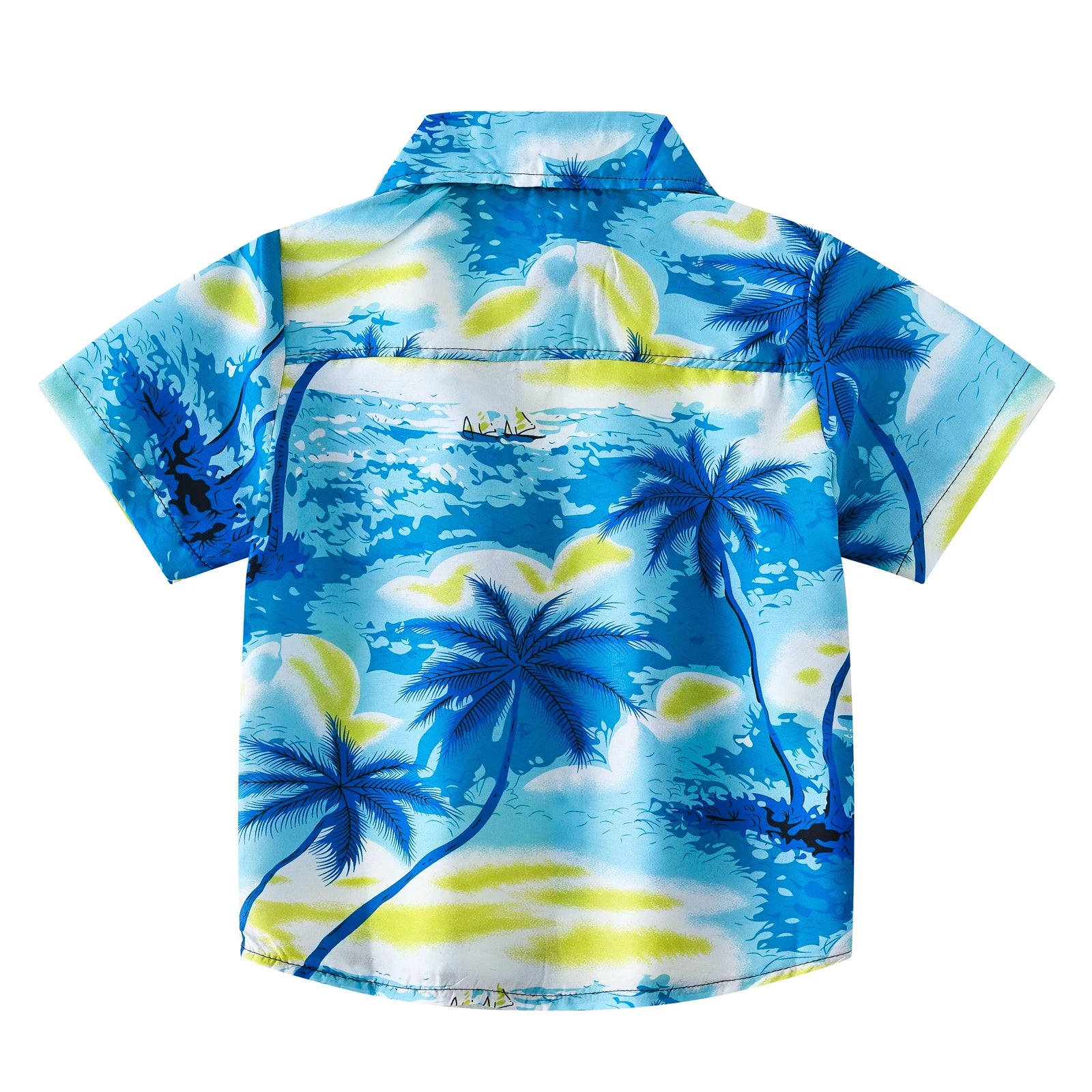 Cool Cozy Summer Coconut Palm Beach Shirts for Boys and Girls