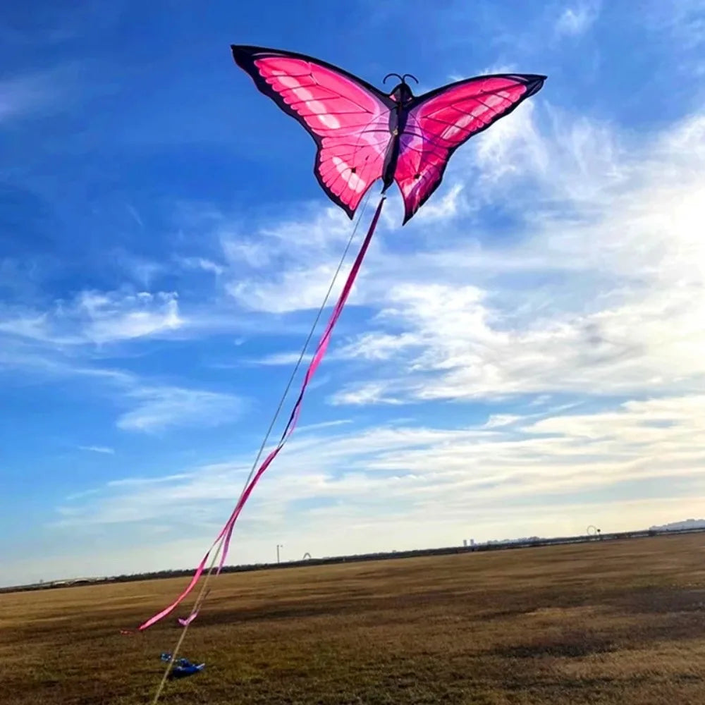 New Easy to Fly Colorful Kite Steering Good Flying 3D Kite Beautiful 100 Meter Kite String Children's Kite Kid & Adult