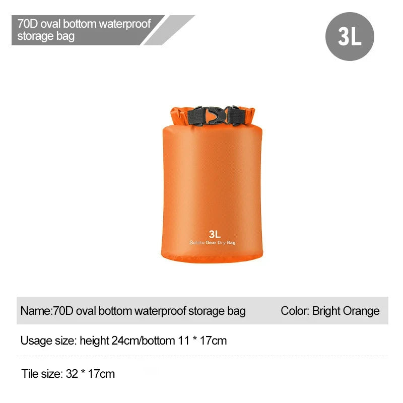 3L/5L/12L/20L/35L Waterproof Dry Bag Sack Outdoor Ultralight Drifting Swimming Clothes Storage Bag Rafting Kayaking Sport Bag
