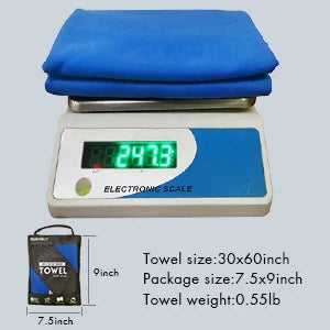 Quick-Dry Microfiber Towel - Ultra Absorbent, Compact & Sandproof for Gym, Beach, Travel & Swimming, Lightweight Sports Towel