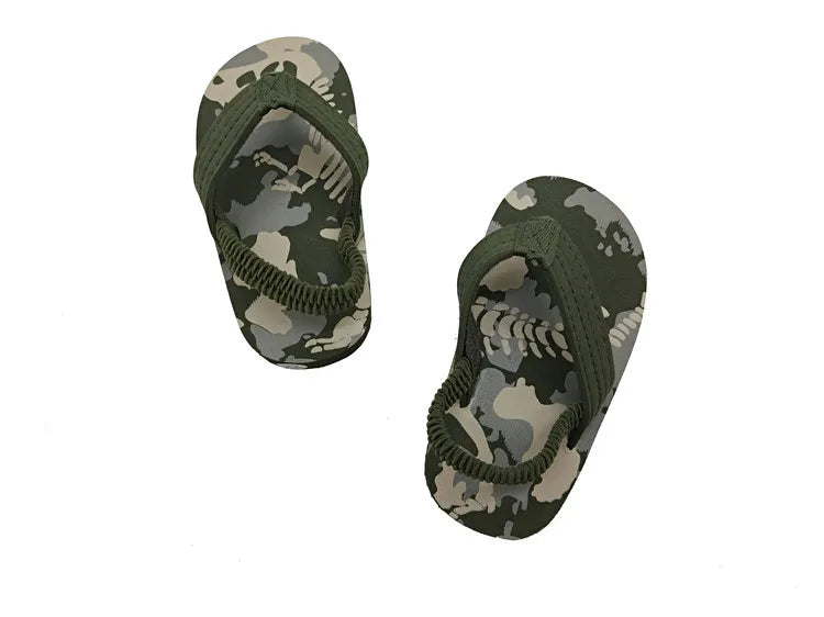New Summer Children Beach Shoes Toddler Boy House Slippers Anti-slip Flip Flops Outdoor Sandals Kids Cartoon Water Shoes for Boy