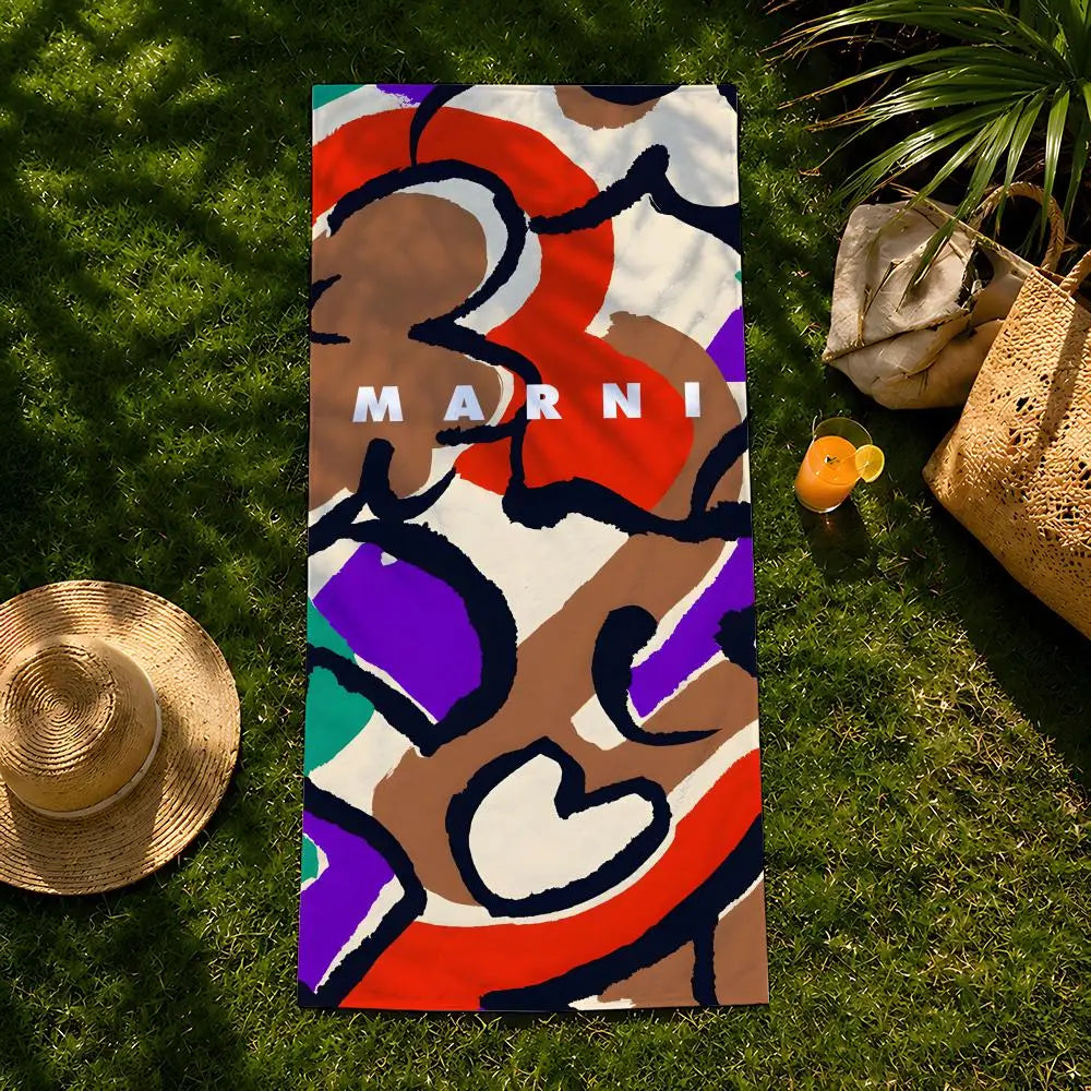 Brand M-MARNI Towel beach towel, quick drying absorbent bath towel for Swim,Gym,Camping,Outdoor hot