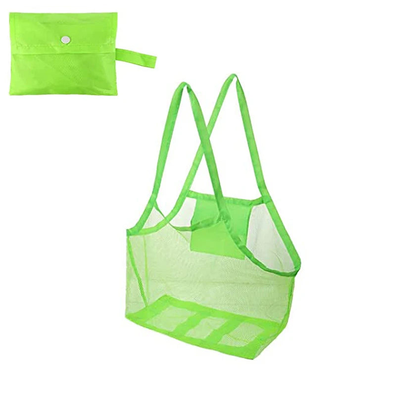 Children Sand Away Protable Mesh Bag Kids Toys Storage Bags Swimming Large Beach Bag for Towels Women Cosmetic Makeup Bag сумка