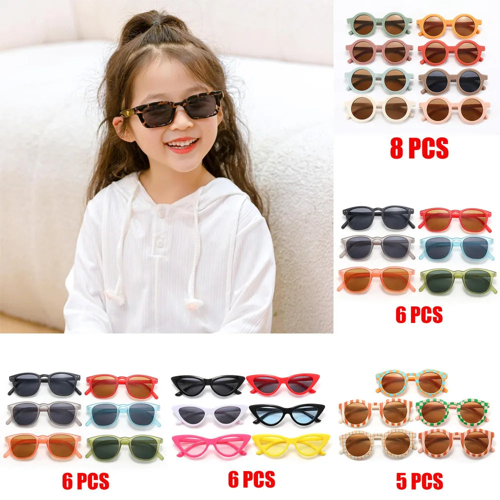2025 UV400 Children's Multiple styles to choose from children's sunglasses 2-8 Year Old Baby Decorative Sunglasses Trendy