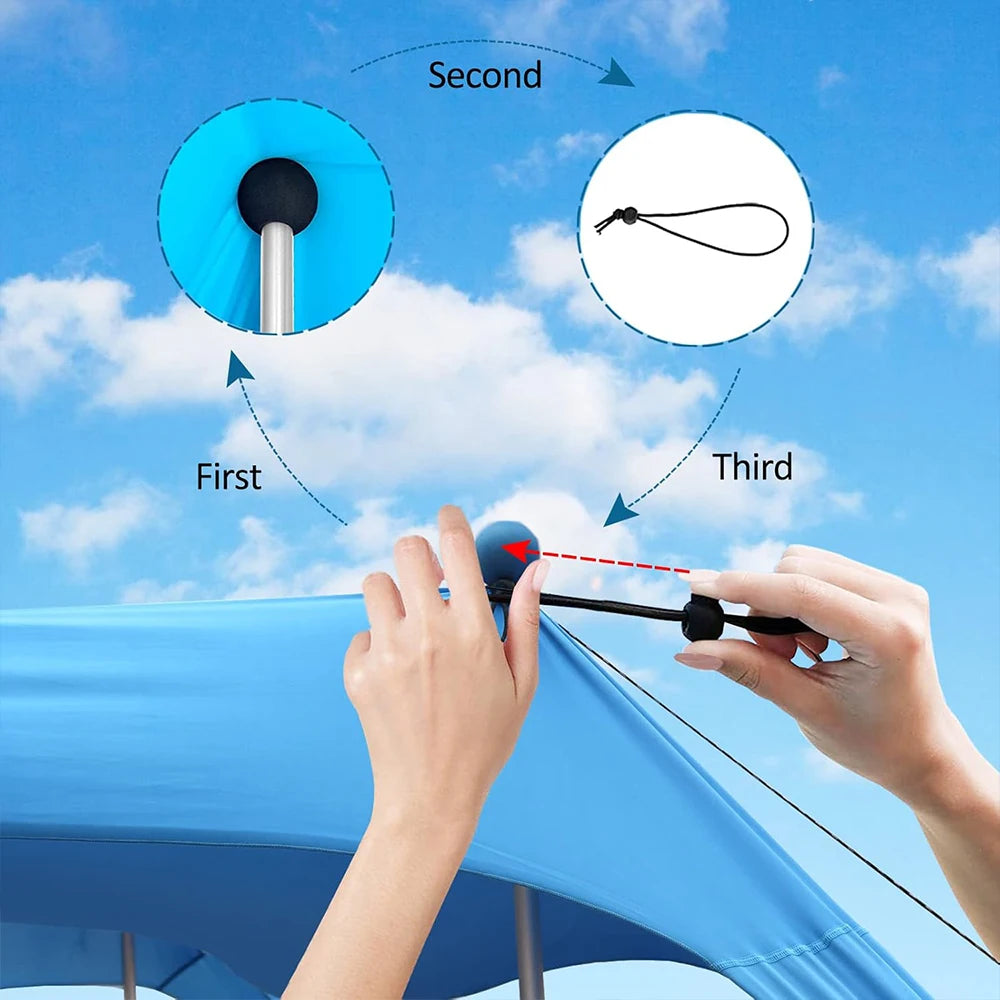 Hot Sell Portable Lycra Beach Canopy Tent UV Protection Sunshade Easy Setup Outdoor Shelter for Camping Picnic Fishing shelter