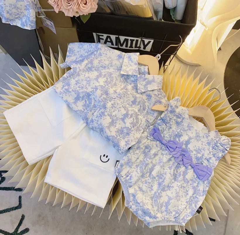 Resort Family Summer Couple Look Beach Clothes Mother and Daughter Dress Vacation Father Son Combinations Shirts Shorts Outfits