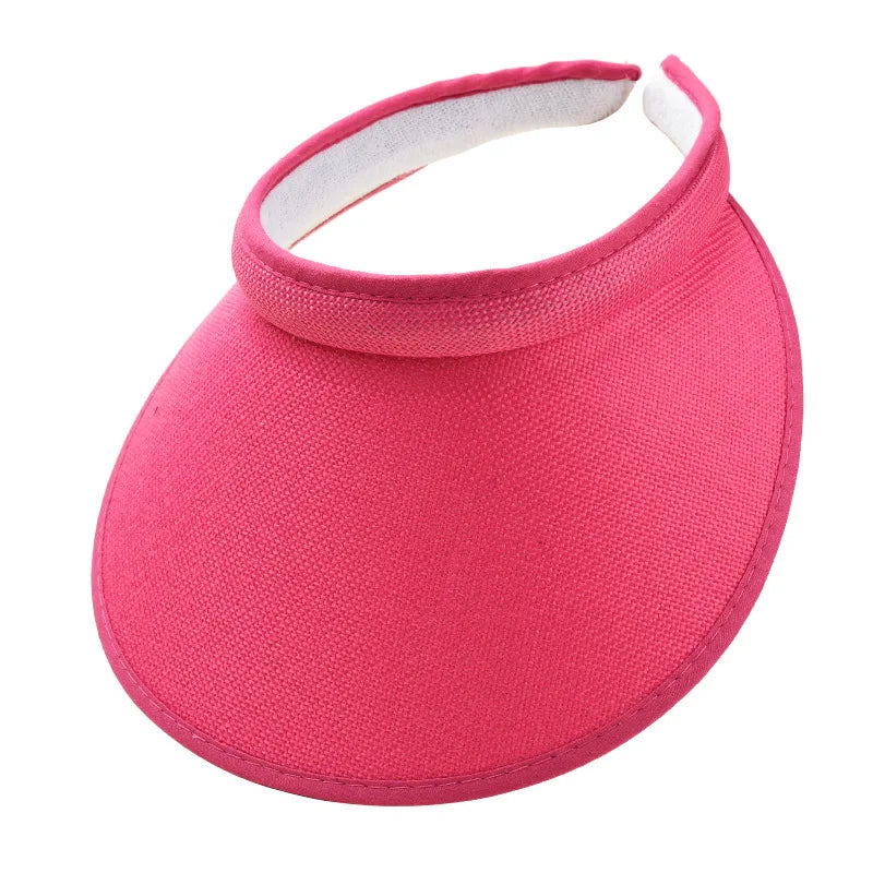 Women's Summer Sun Hat Wide Brim Beach Outdoor Travel Foldable Multi-function Straw Cap Visor Suncap Portable