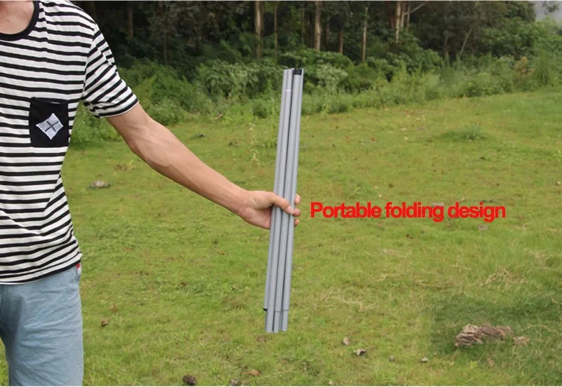 Lightweight 3x4M Hexagonal Camping Tarp Waterproof Awning Sun Shelter Outdoor Canopy for Hiking Beach Picnic Travel