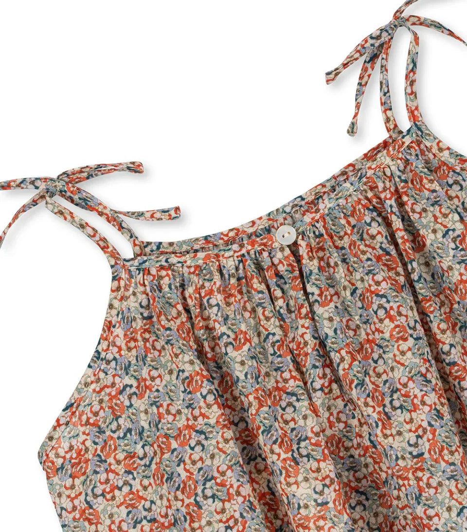 Children Clothes Set 2025 KS Summer Girls Floral Tops Shorts Set Girl Heart Print Slip Dress Kids Short Sleeved Vacation Suit