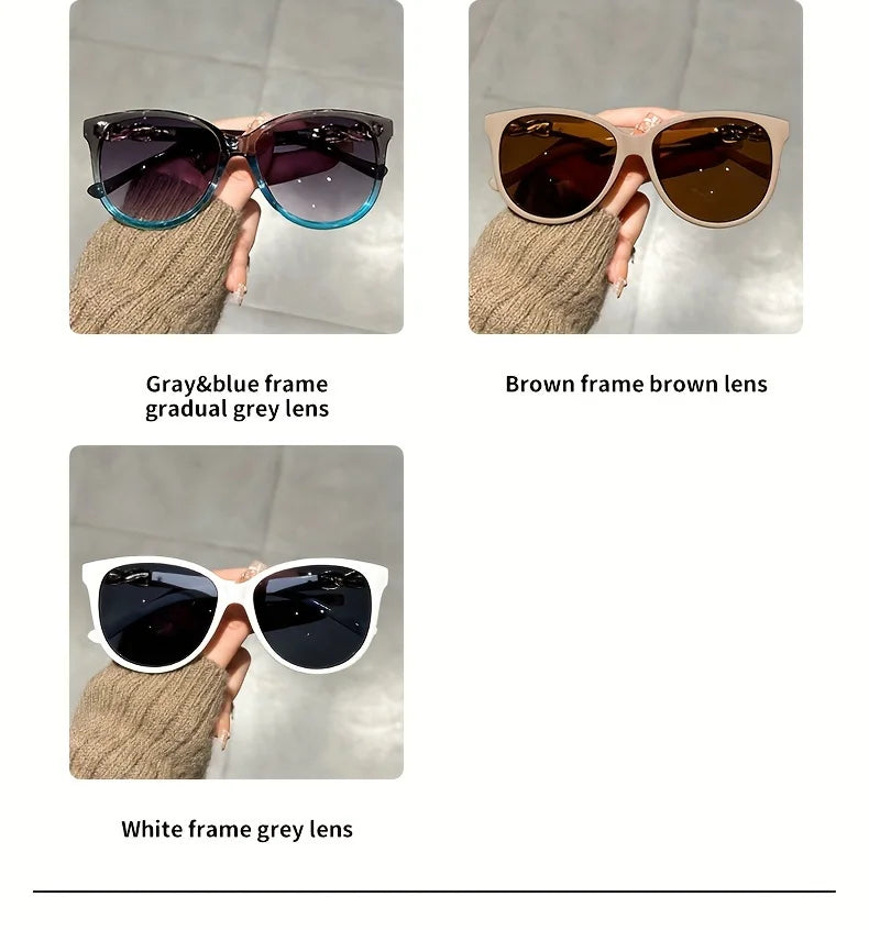 Women's Cat Eye Sunglasses Retro Butterfly Sunglasses Women's Fashion Mountaineering Sunglasses