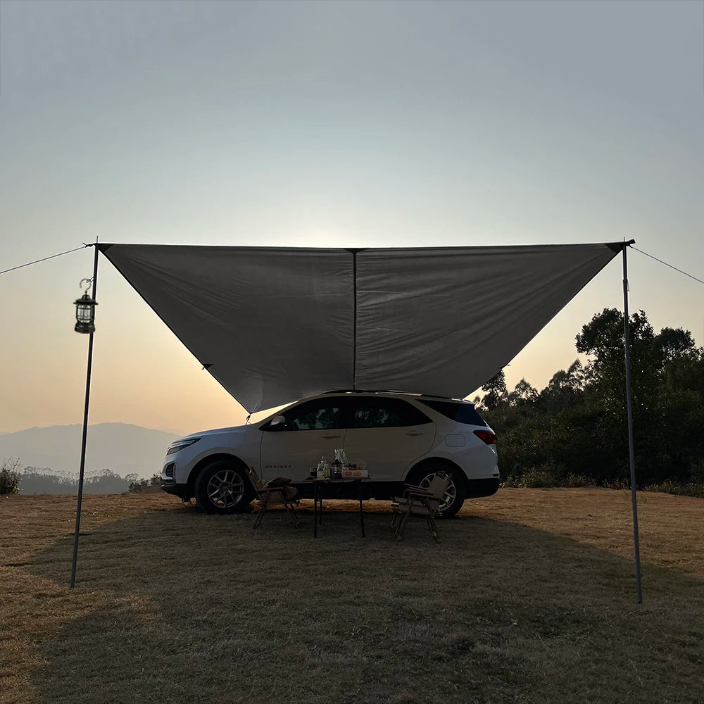 Large Ultralight Waterproof Camping Tarp Awning Sun Shade Shelter Tent for Beach Hiking Backpacking Outdoor 3x3m 3x4m 3x5m 4x4m